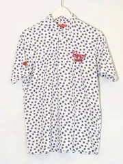 【217944】BEAMS GOLF ビームス ゴルフ  ポロシャツ　花柄  M ホワイトのサムネイル