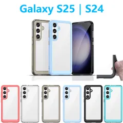 Galaxy S25 S24  ケース 透明 保護ケース ハードケース DIY 衝撃吸収 ストラップホール シリコン ギャラクシー エス SC-51F SCG31 SM-S931Z SC-51E SCG25 軽量 人気 ソフトTPUスマホカバーのサムネイル