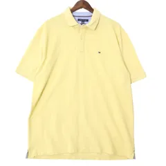 トミーヒルフィガー 鹿の子半袖ポロシャツ ワンポイントロゴ刺繍 メンズUS-2XLサイズ sc-0005n