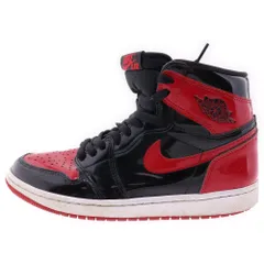 NIKE (ナイキ) AIR JORDAN 1 RETRO HIGH OG BRED PATENT 555088-063 エアジョーダン レトロ ブレッド パテント ハイカットスニーカー シューズ ブラック/レッド US8.5/27.5cm