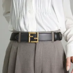 フェンディ FENDI レディース ベルト リバーシブル 8C0686 ANH7 F1L2J NERO+TAB+MR+OBURのサムネイル