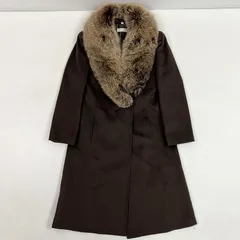 ◇ MIA CARNA 毛皮・ファーコート カシミヤ ロングコート フォックス