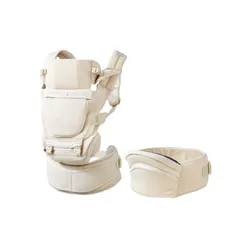 【公式2年保証】BABY&Me （新品 | アウトレット）Beren firstセット Global Edition エクルベージュ 抱っこ紐 新生児から使える ヒップシート付抱っこ紐 首座り前 人間工学 メッシュ 多機能 ベビーキャリア ヒップシートキャリアのサムネイル