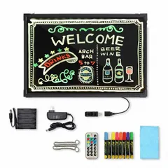 足なし電飾看板 40×60 LED看板【専用カラー蛍光ペン付】ライティングボード 光る看板　LEDボード 電子看板 光る看板 看板 ライティングボード メッセージボード 手書き メニュー カフェ バー