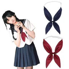 【特価セール】[ビグッド] 2本セット 超長い セーラ服専用 簡易 スカーフ ネクタイ 高校生 スクールタイ レディース リボンタイ 学生服 制服リボン ボウタイ 調節可能