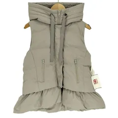 ユーズドフルギ USED古着 EGLANTINE フーデッド フレア ダウンベスト レディース JPN：40 