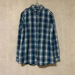 TOMMY HILFIGER シャツ チェック柄 グリーン【ボーイズXL】