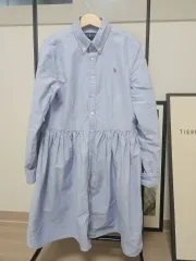 ポロ Ralph Lauren(ラルフローレン) 女児 シャツ ワンピース 青 14