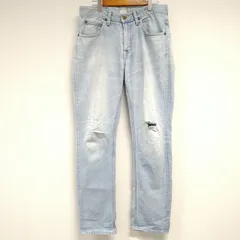 (^w^)b Lee リー 101 デニムパンツ デニムジーンズ Gパン ジーパン ダメージジーンズ スリム 細身 ストレッチ カウボーイ ライダース 淡色 夏 シンプル クール おしゃれ アウトドア 普段着 オールシーズン ライトブルー メンズ サイズW29