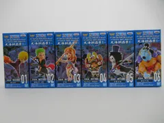 ワンピース ワールドコレクタブルフィギュア WT100記念 尾田栄一郎描き下ろし 大海賊百景1 全6種セット ワーコレ WCF ABCDEF サンジ ロロノア・ゾロ ナミ トニートニー・チョッパー ブルック ジンベエ 新品未開封品 バンプレスト BANDAIのサムネイル