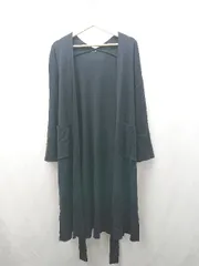 ◇ ⊇◎ Mila Owen ミラオーウェン リブニット 長袖 ロングカーディガン サイズ0 ネイビー レディース E  【1504240008820】