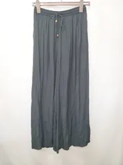 ◇ Θ NATURAL BEAUTY BASIC ガウチョ パンツ サイズM ネイビー レディース E  【1506180006904】