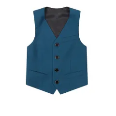 ☆ ダークブルー ☆ 150cm ☆ ベスト キッズ lybe273 男の子 フォーマル ベスト フォーマルベスト ジレ ジャケット 子供用ベスト 子供ベスト キッズベスト 子供スーツ 子供服 スーツ 男の子スーツ キッズ 子供 子ども こども 男子 写真撮影