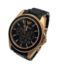 EMPORIO ARMANI エンポリオアルマーニ クロノグラフ 腕時計 クオーツ AR6066 中古 D4