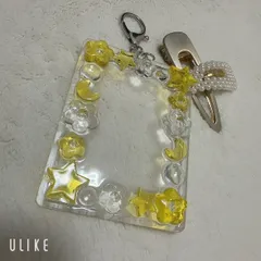 レジン トレカケース 硬質ケース 推し活 うるうる黄色