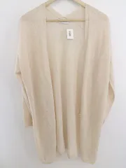 ◇ Simplicite シンプリシテェ 20年製 薄手 長袖 ニット カーディガン ライトオレンジ系 レディース P  【中古】 【1210270001228】