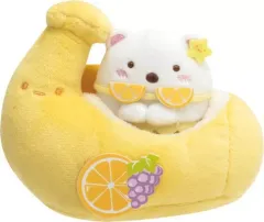 【中古】ぬいぐるみ しろくま＆バナナボート てのりぬいぐるみセット ぺんぺんフルーツバケーションテーマ 「すみっコぐらし」