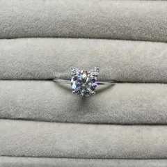 モアサナイト　リング　4