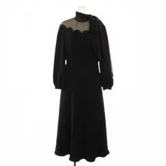 【VALENTINO】ブラック フレア袖ワンピース　美品 VALENTINO】ブラック フレア袖ワンピース 美品 VALENTINO