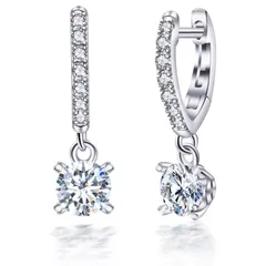 【特価セール】BOJOR ピアス レディース 人気 最高級ジルコニア ハート ピアス リング 揺れる「心の恋」フープ ピアス 金属アレルギー対応 18金プラチナ ピアス シルバー925 ピアス 女性 アクセサリー