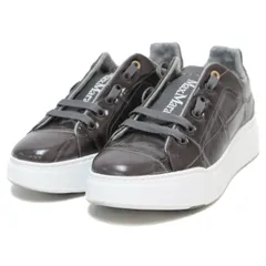 Max Mara マックスマーラ 靴 シューズ スニーカー グレー 36 23.0cm ローカット レースアップ タグ ロゴ レザー 厚底 シンプル きれいめ ブランドのサムネイル