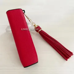 アイコス イルマワン / イルマiワン専用 ケース レザー IQOS ILUMA ONE タッセル付き レッド 赤色 赤 保護カバー おしゃれ かわいい