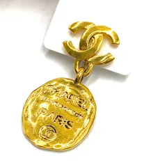 CHANEL シャネル　イヤリング　片耳　ピアス　カンボン　CAMBON ココマーク　ゴールド