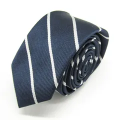 ギャップ ブランド ネクタイ ストライプ柄 ダブルストライプ PO メンズ ネイビー GAP 【中古】