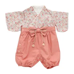 お気軽 おめかし袴ロンパース ベビー ロンパース 袴風 赤ちゃん カバーオール お食い初め ひな祭り 初節句 七五三 ギフト