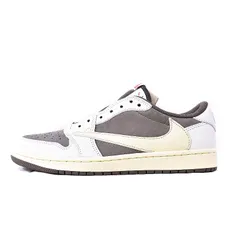 ナイキ NIKE Travis Scott × Nike Air Jordan 1 Low Reverse Mocha/Sail and Ridgerock トラヴィススコット × ナイキ エアジョーダン1 ロー リバース モカ スニーカー US8.5 茶 ブのサムネイル