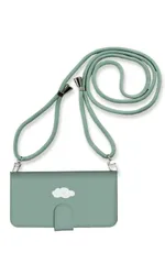 iPhone13 mini  ケース 手帳型 アイフォン13 ミニ スマホケース 携帯ケース かわいい おしゃれ 可愛い 人気 クリアケース 雲 ニコニコ くも 天気 cloud パステル ストラップ付 カラー03
