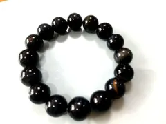 ◎厄除け・魔除け◎ブラックタイガーアイ　天然石ブレスレット内径15.5cm±5㎜