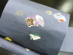 2501-169 名古屋帯 九寸 美品 正絹 着物 名古屋仕立て