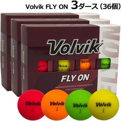 【3ダース(36個)セット】ボルビック Volvik ゴルフボール FLY ON フライオン マット仕上げ カラーミックス 3ダース(36個) ヴォルヴィック ニューボール 新品【サードウェイブ ゴルフ＆スポーツ メルカリShops店】