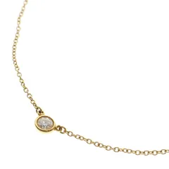 TIFFANY&Co (ティファニー) バイザヤード ダイヤ チェーンネックレス ペンダント ゴールド レディース K18YG