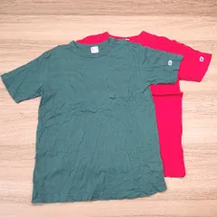 ◇ 《 Champion チャンピオン まとめ売り2点セット サイズSMALL レッド・グリーン シャツ レディース （メンズ） 》 E  【1306260044563】