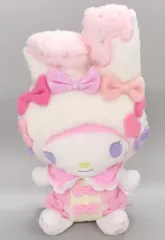 【中古】ぬいぐるみ マイメロディ むにゅぐるみ(S) 「マイメロディ・クロミ×DOLLY MIX」 キディランド＆Hello Kitty Shop限定