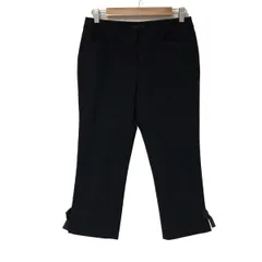 TO BE CHIC(トゥービーシック) パンツ サイズ40 M レディース美品  - 黒 クロップド(半端丈)/リボン