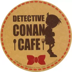 【中古】コースター(キャラクター) ロゴマーク(ブラウン) オリジナルコースター 「名探偵コナンカフェ2018」 ドリンク注文特典