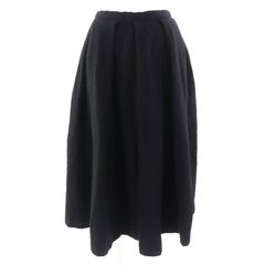 極美品△COMME des GARCONS COMME des GARCONS コムデギャルソン コムデギャルソン 2022年製 ウール縮絨 ハードボリュームスカート ブラック S 日本製 正規品 レディース