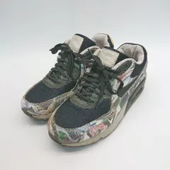 ◇ NIKE ナイキ Air Max 90 マーブルデザイン おしゃれ スニーカー サイズ24 ブラック系 レディース E  【1305290022466】