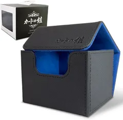 sunista カードの鎧 デッキケース 150枚入れやすいサイドイン トレカケース ポケカ ワンピ デュエマ 対応 ブルー( b.ブルー／グレー「デッキケース」150枚用,  マルチストレージ・スタンダードデッキケース150.120)