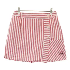 サイズ：M CALLAWAY キャロウェイ  インナー付ストレッチスカート ストライプ柄 レッド系 [240101355288]# ゴルフウェア レディース ストスト