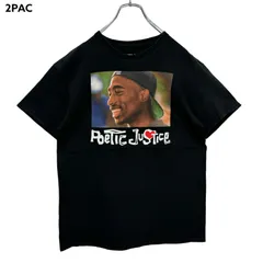 2PAC トゥーパック ツーパック Tupac POETIC JUSTICE Tシャツ HIPHOP ヒップホップ ラッパー ラップ バンT バンドT 音楽T ミュージックT 古着