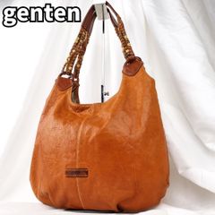 【自然と調和する上質✨】　ゲンテン genten パラータ　ショルダーバッグ ビーズストラップ　ブラウン