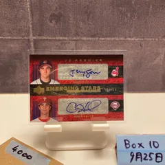 2007 Upper Deck Premier Jeremy Sowers & Cole Hamels 05/25 直筆サインカード Cleveland Indians & Philadelphia Phillies Red カード