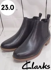 展示品【クラークス】Taylor Shine レディース ブーツ ブラック 23㎝ 250616W004