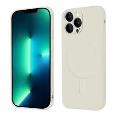 iPhone 13 Pro ケース MagSafe対応ケース シリコン 耐衝撃 TPU 薄型 アイフォン 13pro カバー シリコン 軽量 ストラップホール付き レンズの全面保護 スマホケース 傷つき防止 落下防止 防塵 6.1インチ（ホワイト ）