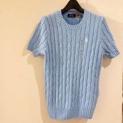 新品未使用POLO RALPH LAUREN ラルフローレン半袖ケーブルニットM