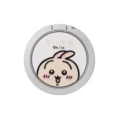 iFace Finger Ring Holder ちいかわ スマホリング 薄型 フラットタイプ(うさぎ/アップ)【iPhone/Android対応 360度回転 リングホルダー アイフェイス 落下防止 スタンド スマートフォン リング ホールドリング】